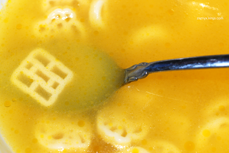Illustration for article titled Campbells Mario Chicken Noodle Soup: A SnackTAYku Review (?)